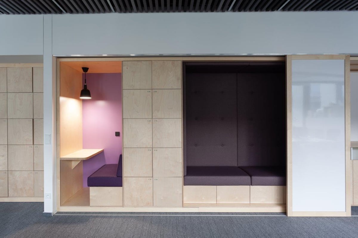 Unilever, realizace Lockers, pohled 1
