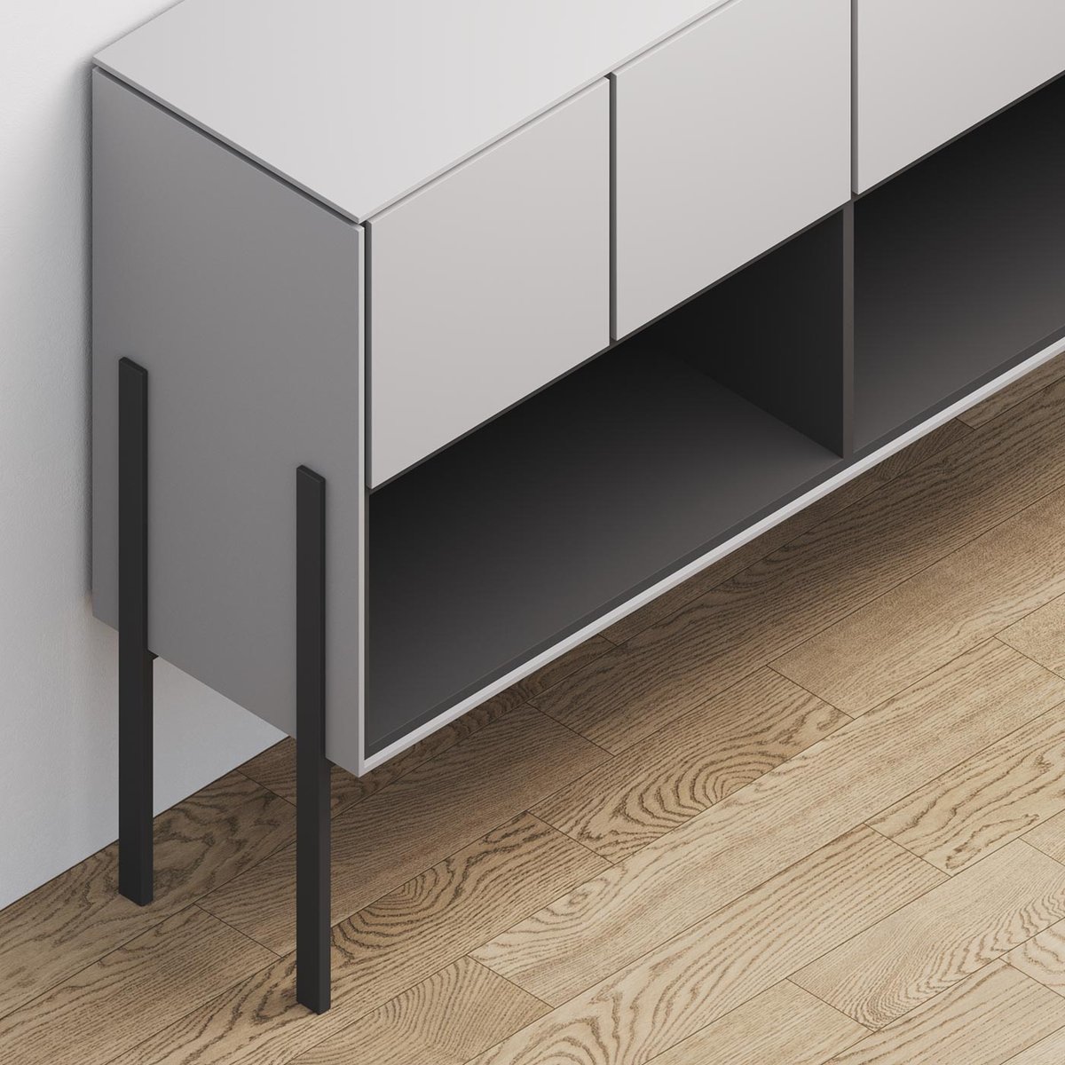 Locker 4.5, Mineral Gray, pohled 2
