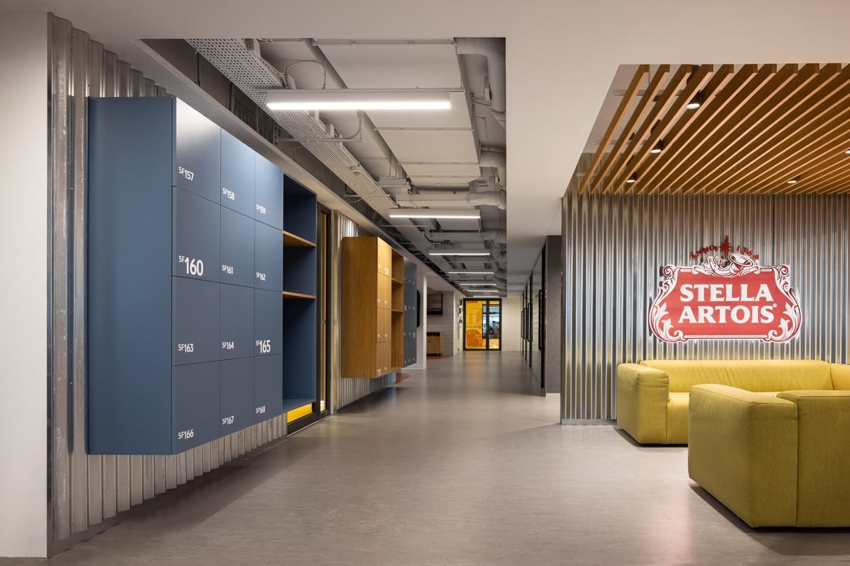 AB InBev, realizace Lockers, pohled 2
