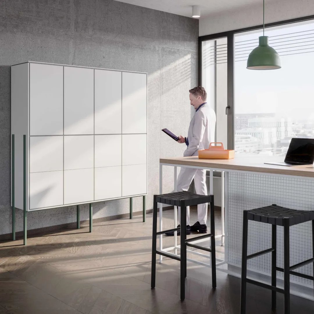 Lockers White, , pohled 3