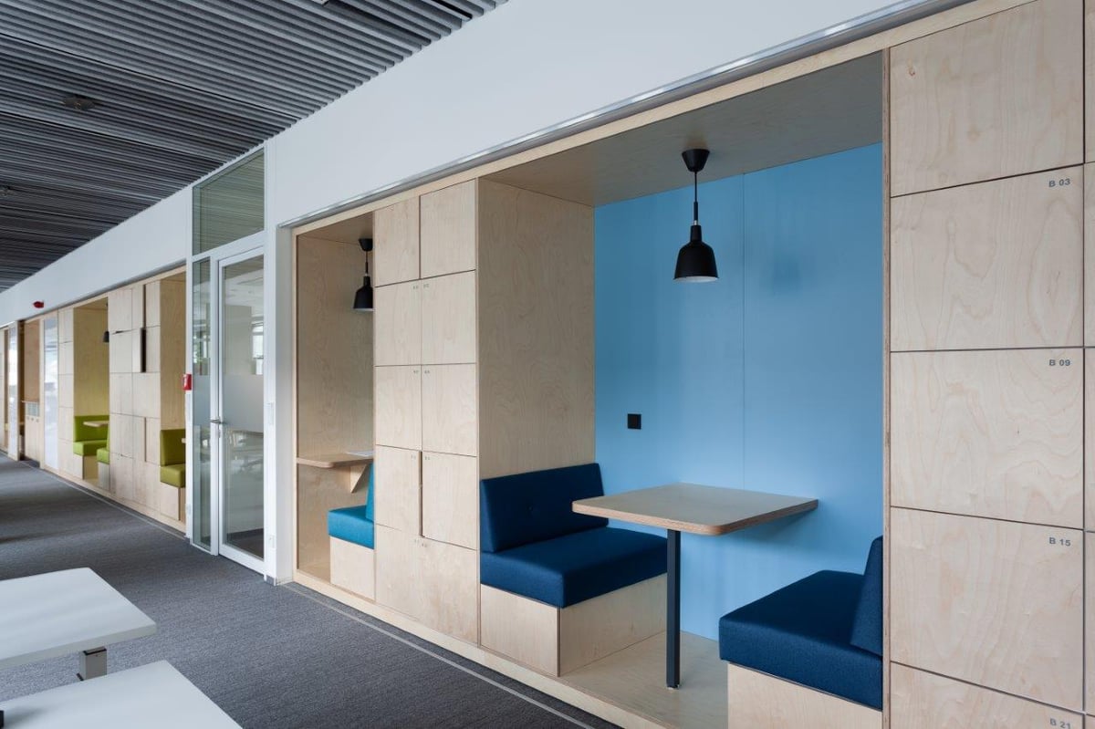 Unilever, realizace Lockers, pohled 2